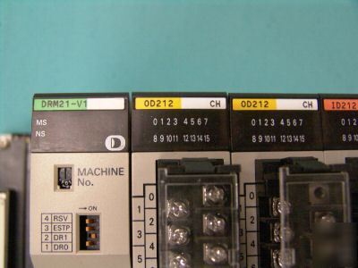 Omron 5 slot sysmac plc CS1H-cpu, PA204R, ID212 +extras